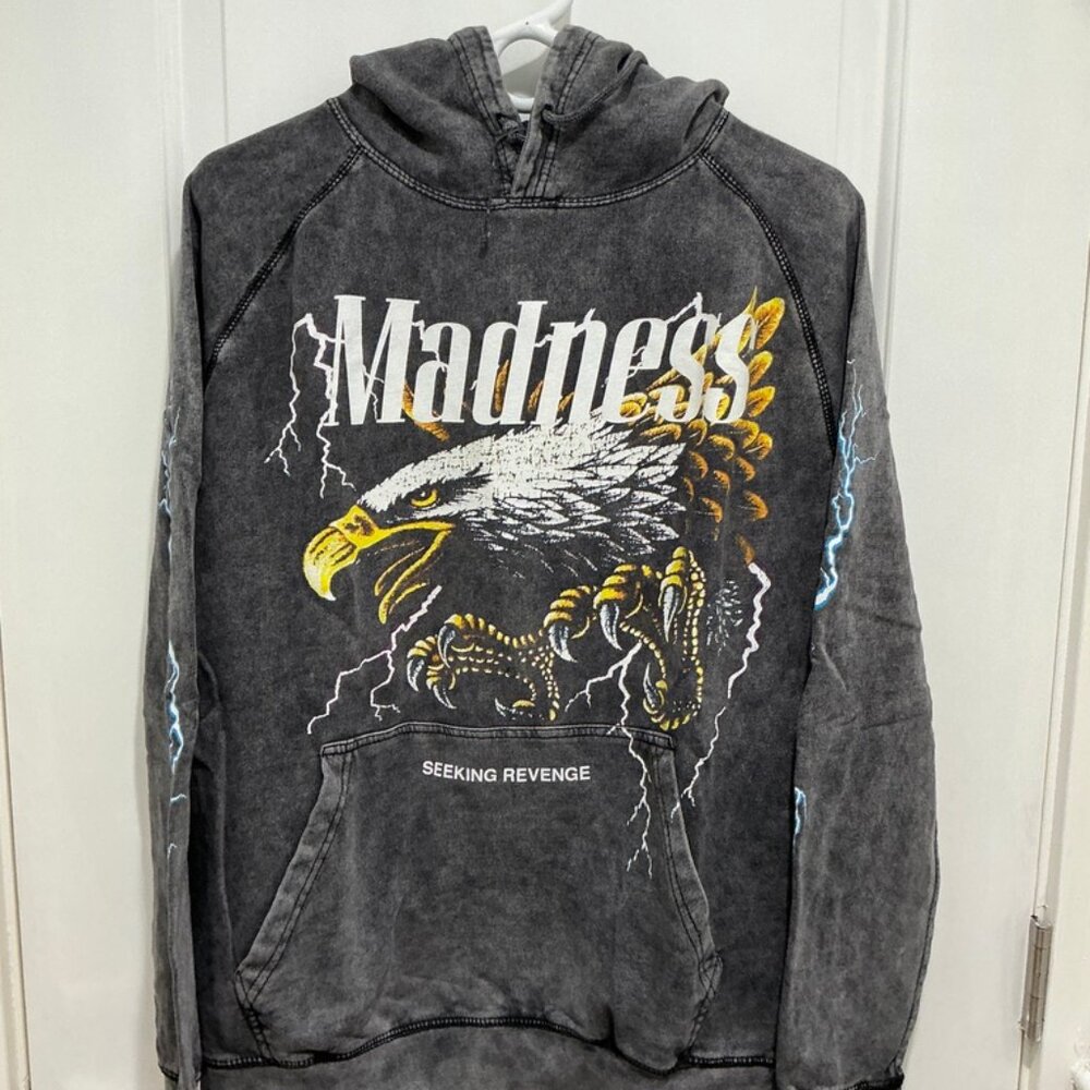 Hoodie Pullover jacket, Color Gray, size L